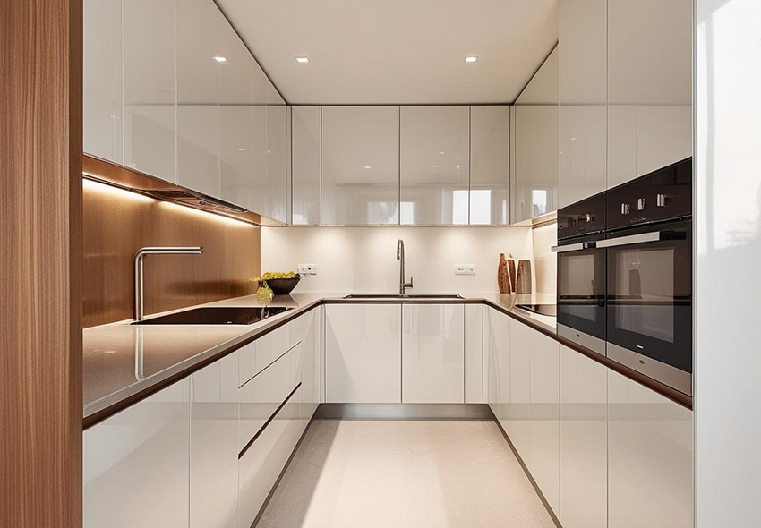 G Shaped Kitchen