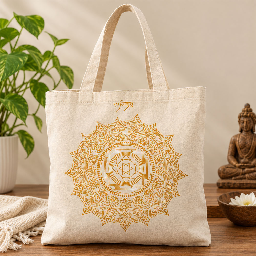 Waheguru Cotton Canvas Tote Bag