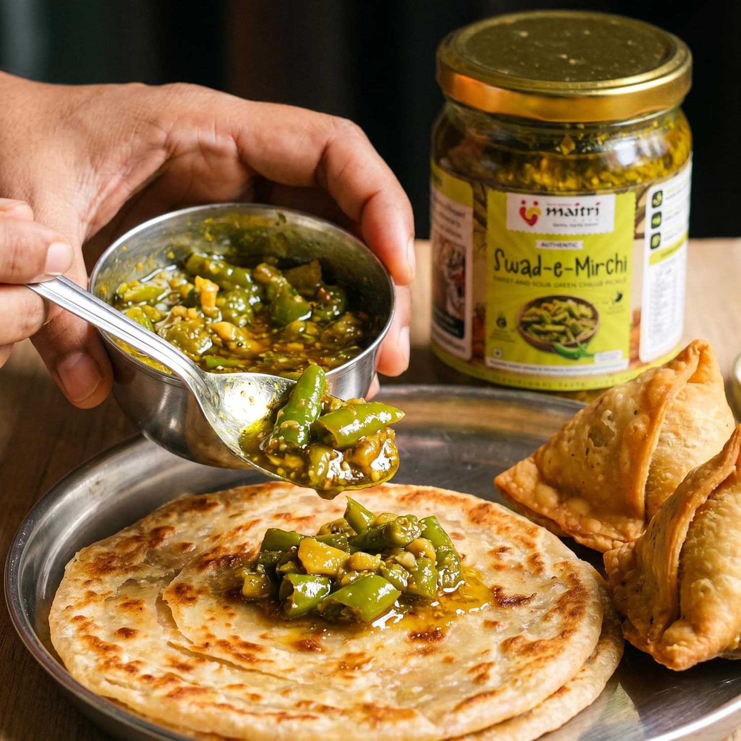 Swad-e-Mirchi Green Chilli Pickle