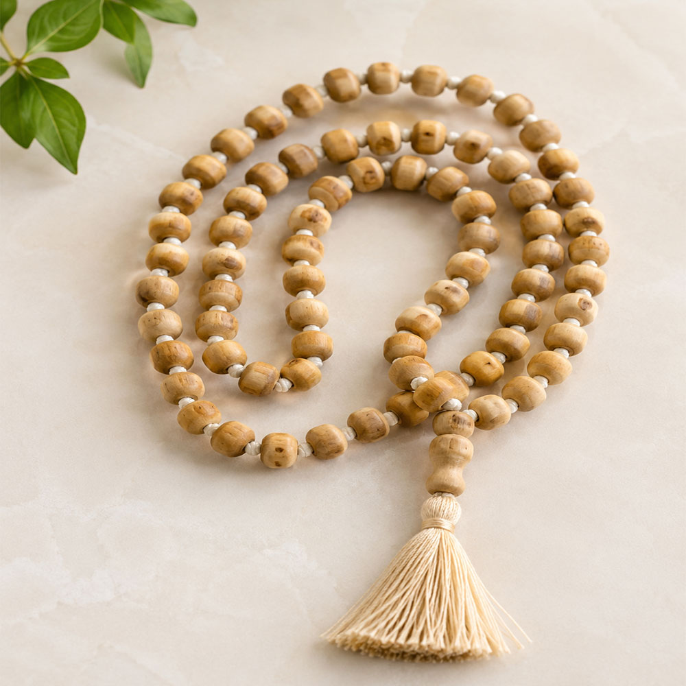 Tulsi Jap Mala Fine Quality – 7mm Bead