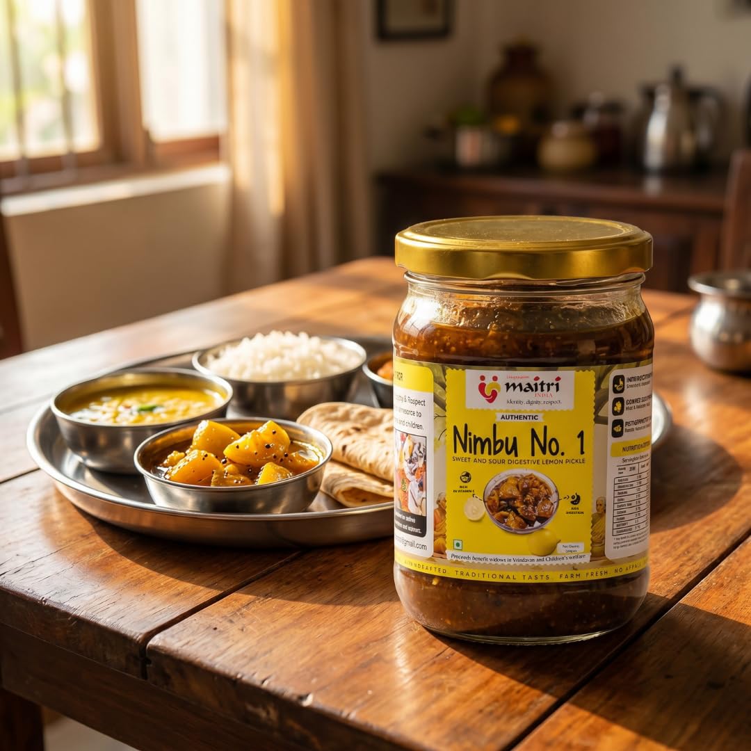 Sweet & Sour Lemon Pickle - Nimbu ka Achar