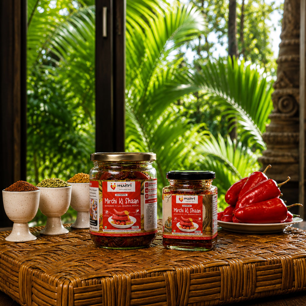Stuffed Red Chilli Pickle