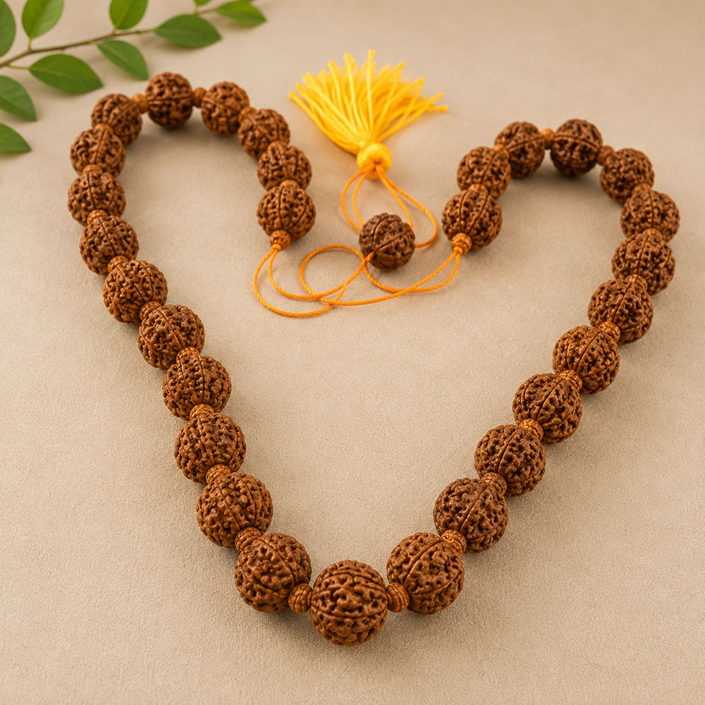 Authentic 6 Mukhi Nepali Rudraksha Mala